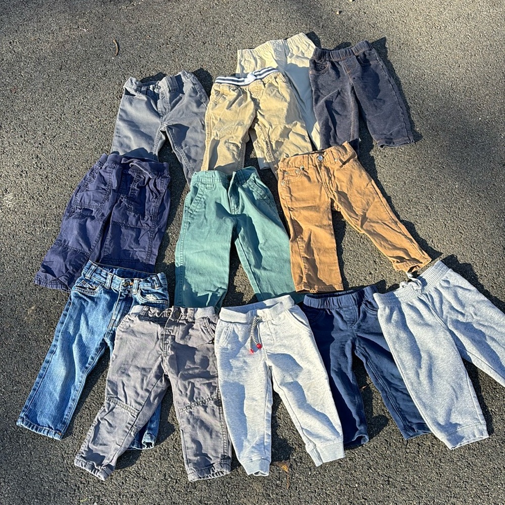 18 month boy pants joggers sweatpants fall winter bundle